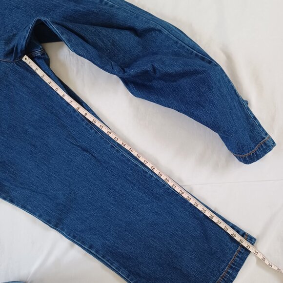 Khazana Jeans Straight Leg Dark Wash Stretch Highrise Curvy Plus Size 24W - Picture 14 of 14